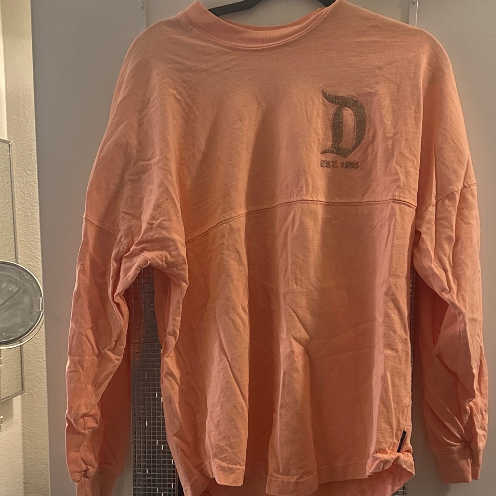 Peach Long-Sleeve Crewneck Sweatshirt - Unbranded